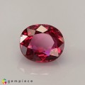 Natural Ruby 0.61 Carats Purplish Red Oval 5x4 mm Loose Gemstone - Image 1