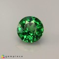 Natural Tsavorite garnet 0.53 Carats Chrome Green Round 5x3 mm Loose Gemstone - Image 1