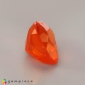 Natural Fire opal 2.35 Carats Tangy Orange Heart  10x9 mm Loose Gemstone - Image 5