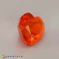 Natural Fire opal 2.35 Carats Tangy Orange Heart  10x9 mm Loose Gemstone - Image 6