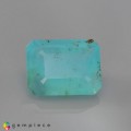 Natural Peru opal 1.52 Carats Paraiba Blue Green Emerald Cut 9x7 mm Loose Gemstone - Image 7