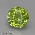 Natural Peridot 4.21 Carats Meadow Green Round 10x6 mm Loose Gemstone - Image 2