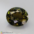 Natural Tourmaline 5.09 Carats Honey Green Oval 11x10 mm Loose Gemstone - Image 1