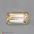 Natural Opal 4.05 Carats Baby Yellow Emerald Cut 14x8 mm Loose Gemstone - Image 1