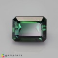 Natural Tourmaline 3.52 Carats Teal Green Emerald Cut 9x7 mm Loose Gemstone - Image 1