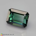 Natural Tourmaline 3.52 Carats Teal Green Emerald Cut 9x7 mm Loose Gemstone - Image 2