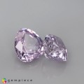 Natural Sapphire pair 1.41 Carats Very Light Purple Heart  5x3 mm Loose Gemstone - Image 4