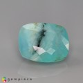 Natural Peru opal 12.71 Carats Paraiba Blue Green Cushion 18x15 mm Loose Gemstone - Image 1