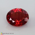 Natural Andesine 2.29 Carats Blood Red Oval 10x8 mm Loose Gemstone - Image 1