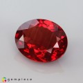 Natural Andesine 2.29 Carats Blood Red Oval 10x8 mm Loose Gemstone - Image 2