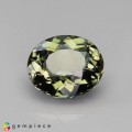Natural Tourmaline 3.11 Carats Ash Green Oval 10x8 mm Loose Gemstone - Image 1