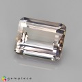 Natural Tourmaline 4.93 Carats Peach Emerald Cut 11x9 mm Loose Gemstone - Image 2