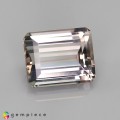 Natural Tourmaline 4.93 Carats Peach Emerald Cut 11x9 mm Loose Gemstone - Image 1
