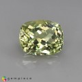 Natural Montebrasite 1.22 Carats Yellowish Green Cushion 7x6 mm Loose Gemstone - Image 1
