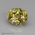 Natural Grossular garnet 1.17 Carats Vivid Yellow Oval 7x5 mm Loose Gemstone - Image 1