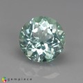 Natural Beryl 1.14 Carats Baby Mint Green Round 7x5 mm Loose Gemstone - Image 1