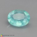 Natural Peru opal 1.10 Carats Paraiba Blue Green Oval 9x7 mm Loose Gemstone - Image 1