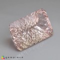 Natural Morganite 100.56 Carats Baby Peach Pink Concave 37x22 mm Loose Gemstone - Image 6