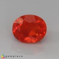 Natural Fire opal 1.26 Carats Orange Red Oval 8x7 mm Loose Gemstone - Image 7