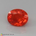 Natural Fire opal 1.26 Carats Orange Red Oval 8x7 mm Loose Gemstone - Image 3