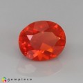 Natural Fire opal 1.26 Carats Orange Red Oval 8x7 mm Loose Gemstone - Image 6