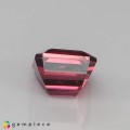 Natural Tourmaline 1.25 Carats Vivid Purplish Pink Emerald Cut 6x5 mm Loose Gemstone - Image 4