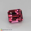 Natural Tourmaline 1.25 Carats Vivid Purplish Pink Emerald Cut 6x5 mm Loose Gemstone - Image 7