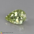 Natural Amblygonite 2.27 Carats Yellowish Green Pear 10x7 mm Loose Gemstone - Image 2