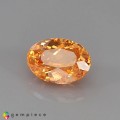 Natural Spessatite garnet 1.25 Carats Fanta Orange Oval 7x5 mm Loose Gemstone - Image 2