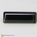 Natural Tourmaline 45.94 Carats Dark Olive Green Emerald Cut 37x12 mm Loose Gemstone - Image 1