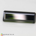 Natural Tourmaline 45.94 Carats Dark Olive Green Emerald Cut 37x12 mm Loose Gemstone - Image 2