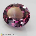 Natural Ametrine 95.69 Carats Purple to Yellow Oval 32x27 mm Loose Gemstone - Image 3