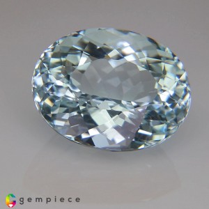 Light Sky Blue Natural Aquamarine Oval  6.60cts - 13x11mm