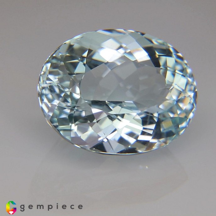 Light Sky Blue Natural Aquamarine Oval 6.60Cts Certified Aquamarine Stone Online