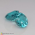 Natural Apatite 2.88 Carats Paraiba Blue Round 7x5 mm Loose Gemstone - Image 4