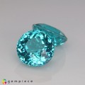Natural Apatite 2.88 Carats Paraiba Blue Round 7x5 mm Loose Gemstone - Image 2