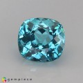 Natural Apatite 1.28 Carats Paraiba Blue Antique Cushion 6x5 mm Loose Gemstone - Image 1