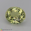 Natural Amblygonite 1.63 Carats Yellowish Green Oval 8x6 mm Loose Gemstone - Image 2