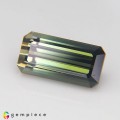 Natural Tourmaline 3.72 Carats Green to Champagne Green Emerald 12x6 mm Loose Gemstone - Image 1
