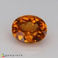 Natural Spessartite garnet 2.16 Carats Fanta Orange Oval 8x7 mm Loose Gemstone - Image 1