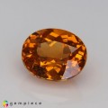 Natural Spessartite garnet 2.16 Carats Fanta Orange Oval 8x7 mm Loose Gemstone - Image 2