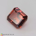Natural Pyrope garnet 3.46 Carats Pinkish Red Emerald Cut 9x7 mm Loose Gemstone - Image 3
