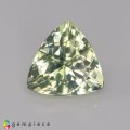 Natural Amblygonite 1.90 Carats Yellowish Green Trilliant  8x5 mm Loose Gemstone - Image 1