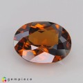 Natural Zircon 4.81 Carats Imperial Orange Oval 11x9 mm Loose Gemstone - Image 1