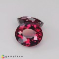 Natural Rhodolite garnet 7.03 Carats Purplish Pink Oval 9x8 mm Loose Gemstone - Image 1