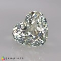 Natural Tourmaline 2.94 Carats Very Light Baby Green Heart  9x8 mm Loose Gemstone - Image 7