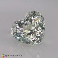 Natural Tourmaline 2.94 Carats Very Light Baby Green Heart  9x8 mm Loose Gemstone - Image 2