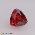Natural Spessartite garnet 1.96 Carats Fire Red Trilliant  7x5 mm Loose Gemstone - Image 6