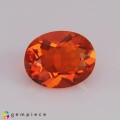 Natural Fire opal 0.98 Carats Orange Red Oval 8x6 mm Loose Gemstone - Image 1