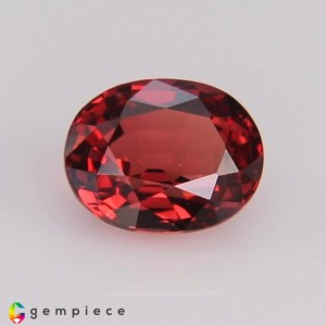 Red natural spinel oval   0.89cts - 6x5mm Red natural spinel oval   0.89cts - 6x5mm